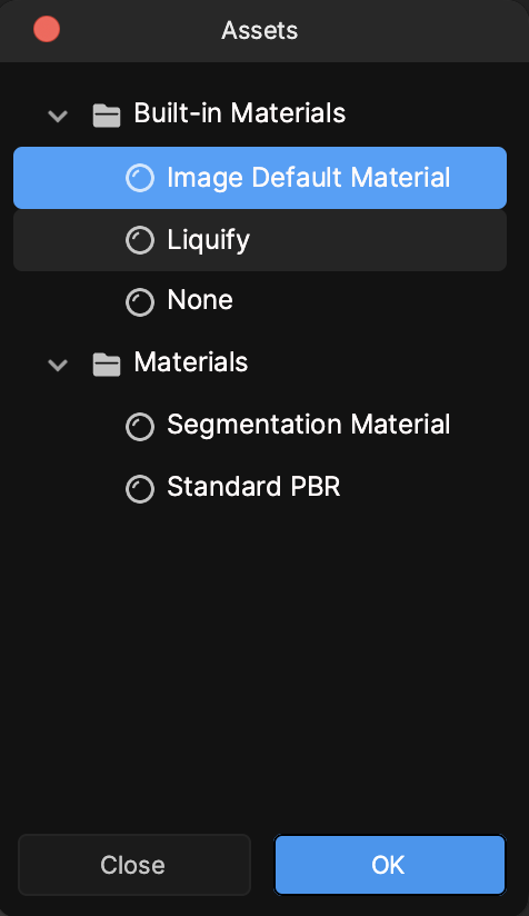 asset window