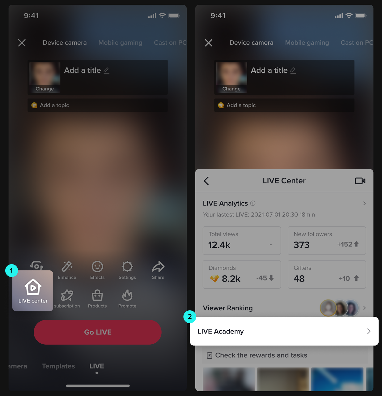 TikTok LIVE Center 101