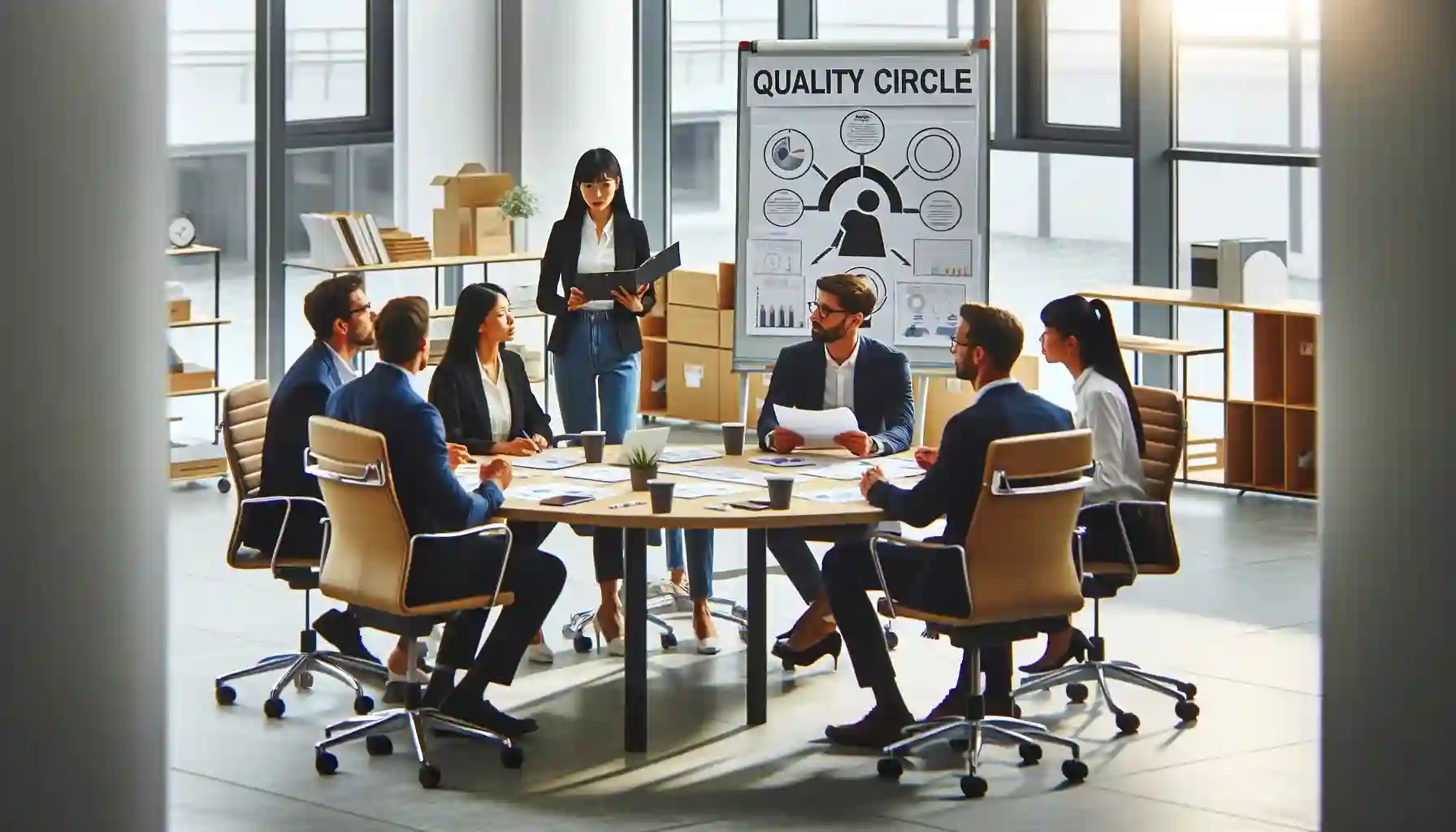 an image for quality circle meeting