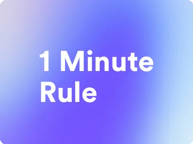 an image for 1 minute rule