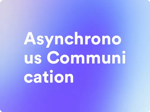 an image for asynchronous communication