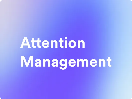 an image for attention management