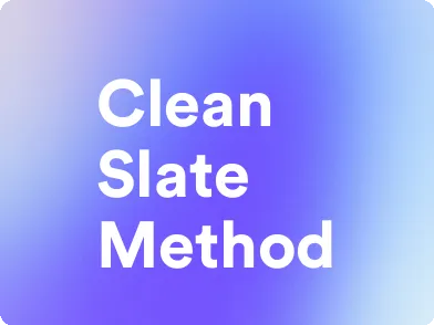an image for clean slate method