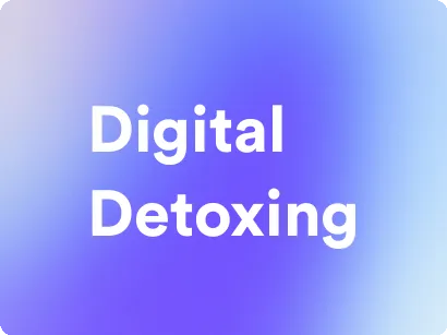 an image for digital detoxing