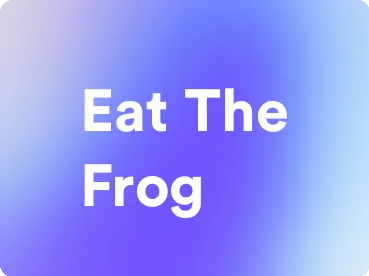 an image for eat the frog