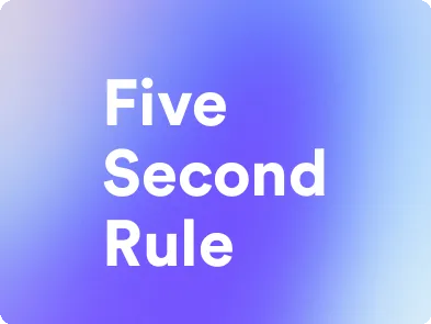 an image for five second rule
