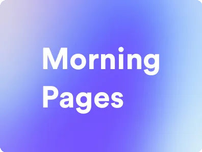an image for morning pages