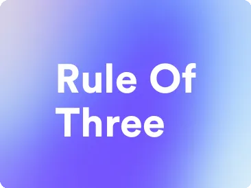 an image for rule of three