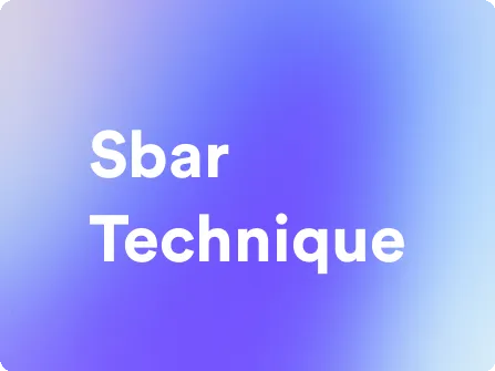 an image for sbar technique