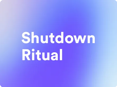 an image for shutdown ritual