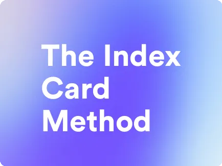 an image for The Index Card Method