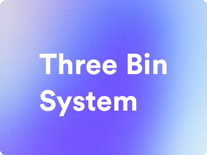 an image for three bin system