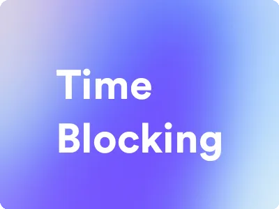 an image for time blocking
