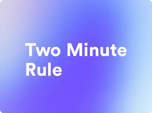 an image for two minute rule