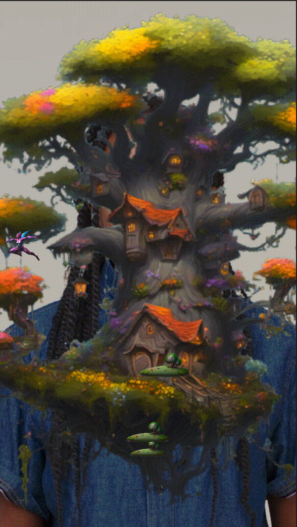 2D TikTok game where users tap the screen to prevent the game character from falling off a whimsical treehouse