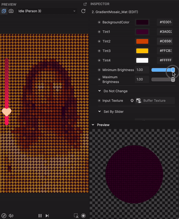 adjust minimum brightness