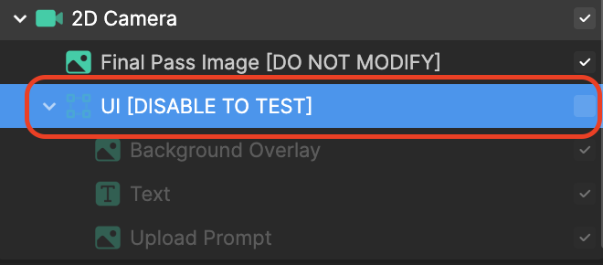 disable to test