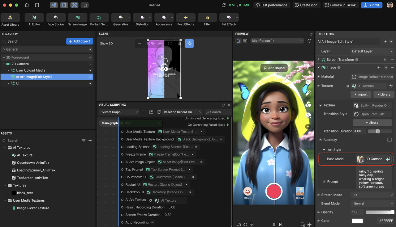 open ai editor from ai texture