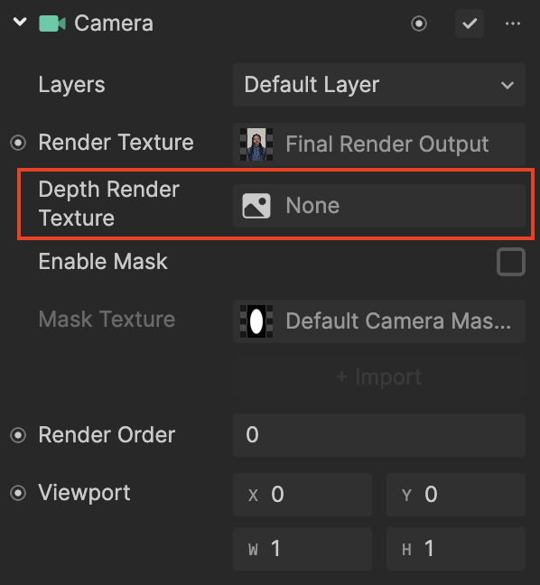 depth render texture property