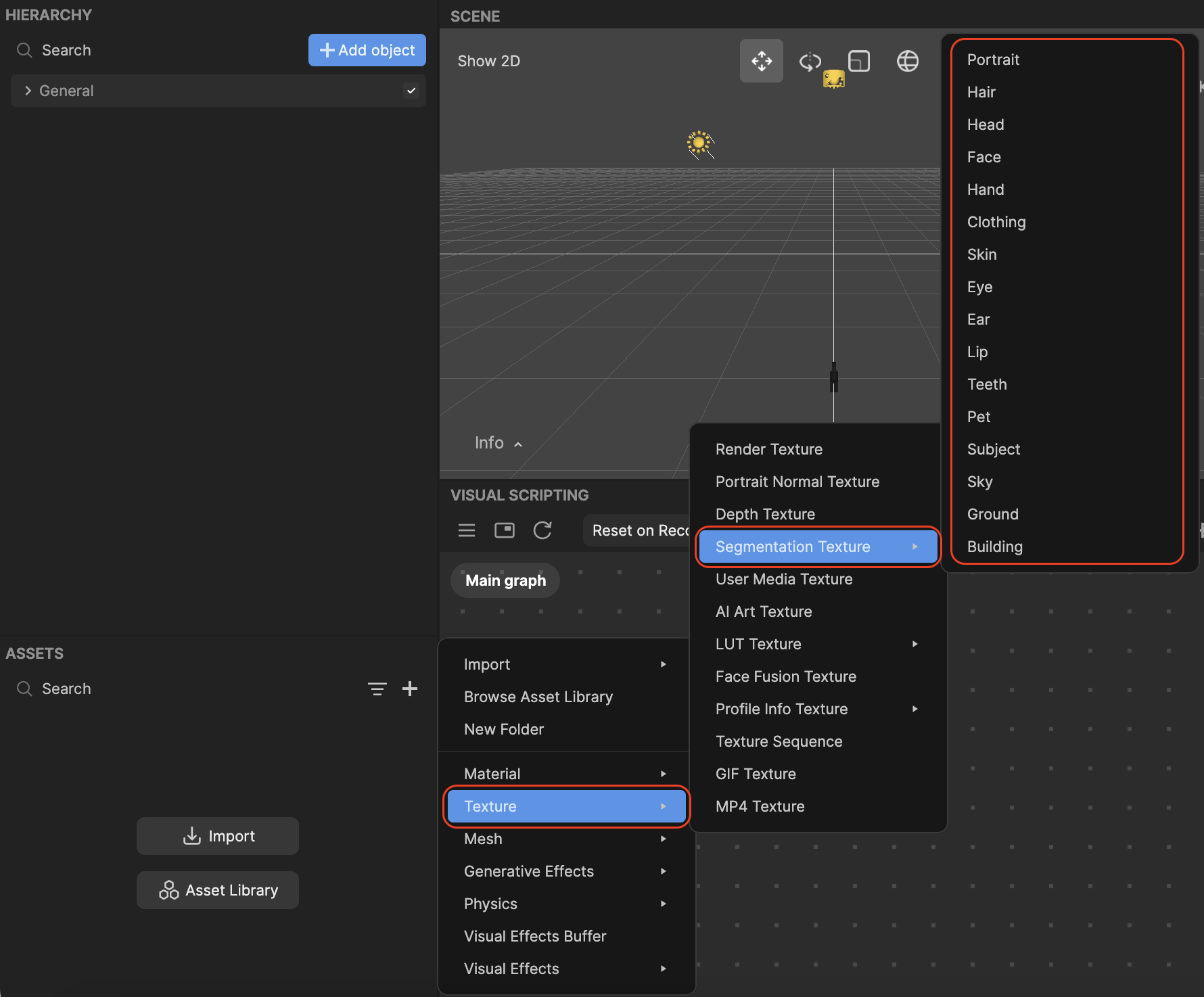 add segmentation texture