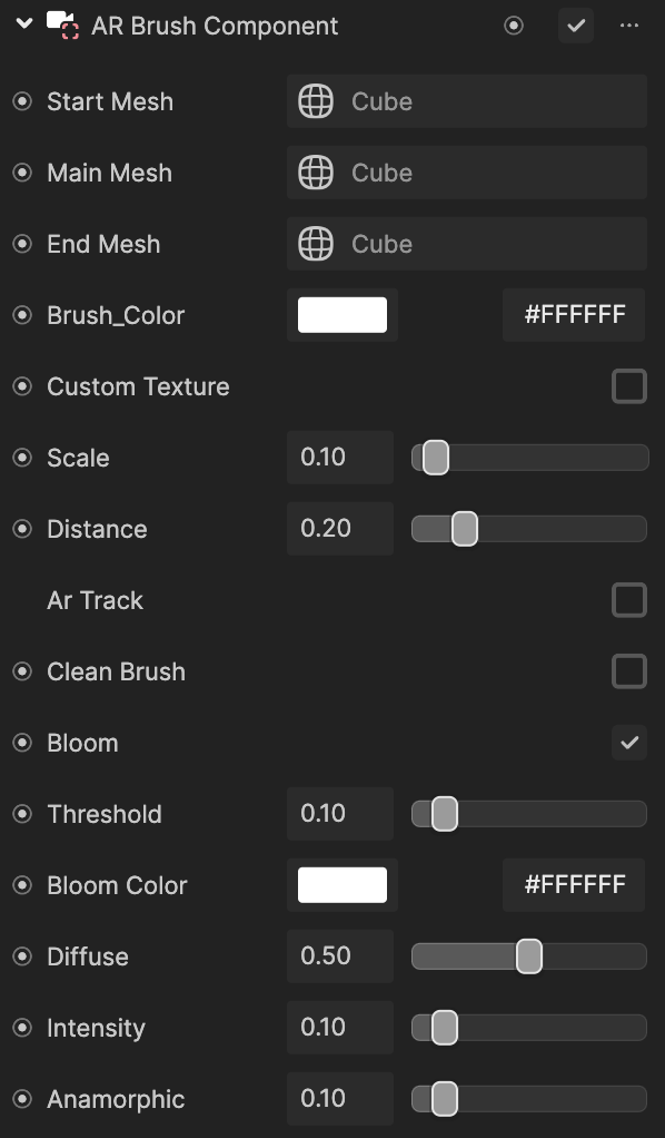 inspector panel ar brush