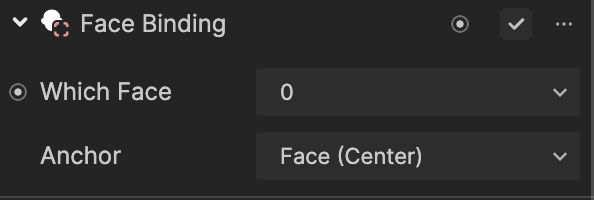face binding