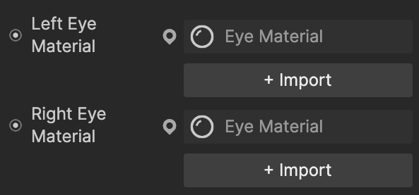 assigned eye material