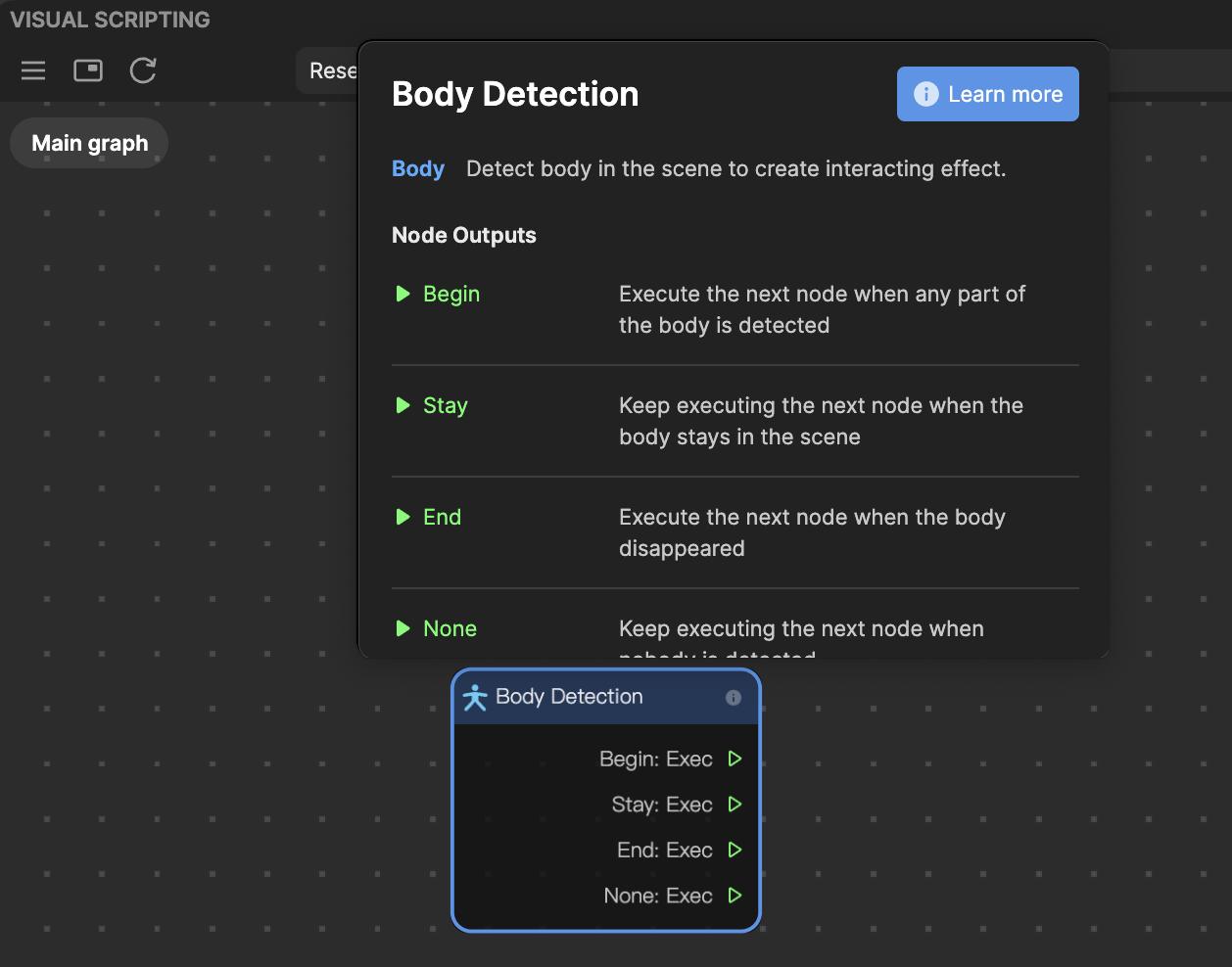 body detection node